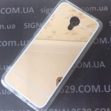 Чехол Meizu M3s M3 mini зеркальный золотой красивый