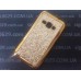 Чехол Samsung J1 2016 Galaxy J120 блестящий силиконовый золотой