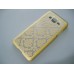 Чехол Samsung G530, G531 Grand Prime ажурный узор кружево золотой