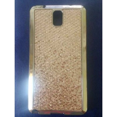 Чехол Samsung Note 3 Galaxy N9000 блестящий силиконовый золотой
