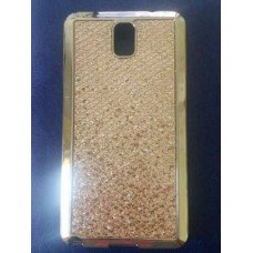 Чехол Samsung Note 3 Galaxy N9000 блестящий силиконовый золотой