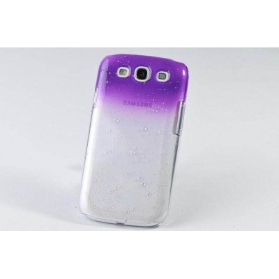 3D чехол Samsung i9300 Galaxy S3 капли фиолетовый