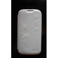 Чехол - книжка Samsung S4, Galaxy i9500 кожаный белый Oscar