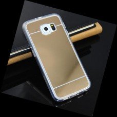 Чехол Samsung S6 Galaxy G920 зеркальный силиконовый золотой