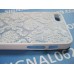 Чехол iPhone 5, 5s кружевной пластиковый белый с ажурным узором  