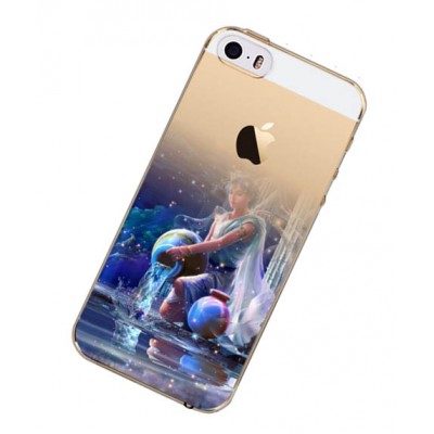 Чехол iPhone 5, 5s знаки зодиака силиконовая накладка Водолей