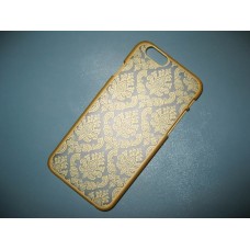 Чехол iPhone 6, 6s ажурный кружевная золотая пластиковая накладка с узором