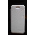 Чехол книга кожаный iPhone 5 5s белый Oscar 