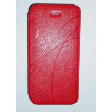 Чехол книжка iPhone 5C кожаный красный OSCAR
