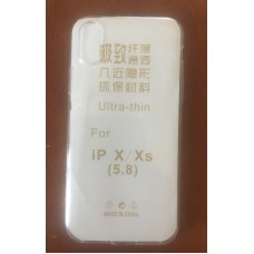 Чехол iPhone X / iPhone XS силиконовый прозрачный Чехол iPhone X / iPhone XS силиконовый прозрачный
