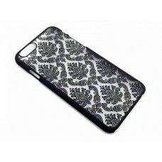 Чехол iPhone 5 5s кружевной с узором ажурный черный