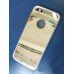 Чехол iPhone 5, 5s зеркальный золотой силиконовый