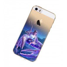 Чехол iPhone 5, 5s знаки зодиака силиконовая накладка Рак
