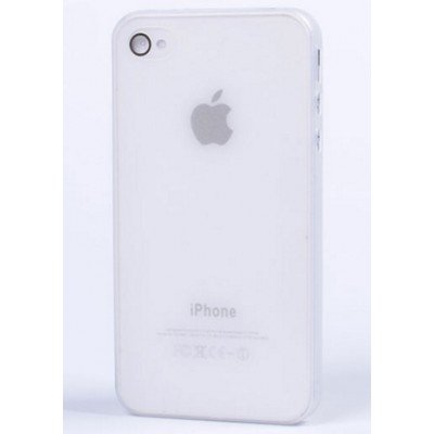 Чехол-накладка для iPhone 4 / 4s пластиковый белый