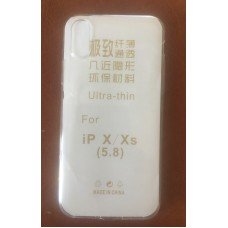 Чехол iPhone X / iPhone XS силиконовый прозрачный