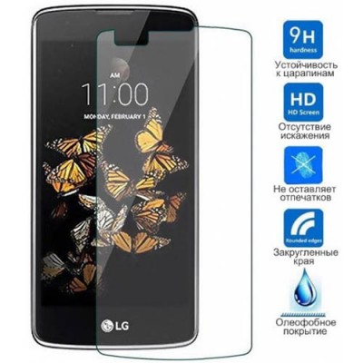 Защитное стекло LG K8 K350E закаленное олеофобное покрытие