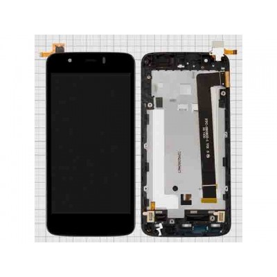 Дисплей Fly IQ4414 (Evo Tech 3) тачскрин (экран и сенсор) модуль черный