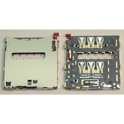 Сим держатель sim reader Коннектор SIM Sony C6903/D6503/D5303/C6833/D5503 (Z1/Z2/T2/Z Ultra/Z1 Compact)