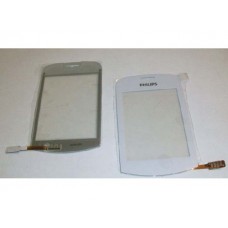 Тачскрин для Philips Xenium X518 Белый (стекло, внешний сенсорный экран)