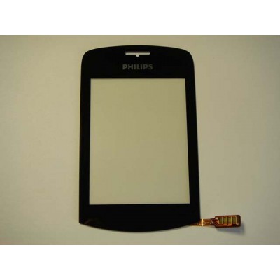 Тачскрин для Philips Xenium X518 черный (стекло, внешний сенсорный экран)