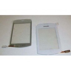 Тачскрин для Philips Xenium X518 Белый (стекло, внешний сенсорный экран)