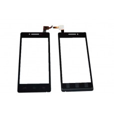 Тачскрин для Prestigio PAP5450, PAP-5450 MultiPhone черный (стекло, внешний сенсорный экран)