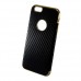 Чехол iPhone 6 Plus 6+ силиконовый черный золото Fashion Carbon