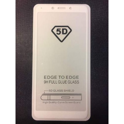 5d защитное стекло Xiaomi Redmi 6 / Redmi 6A закаленное олеофобное покрытие
