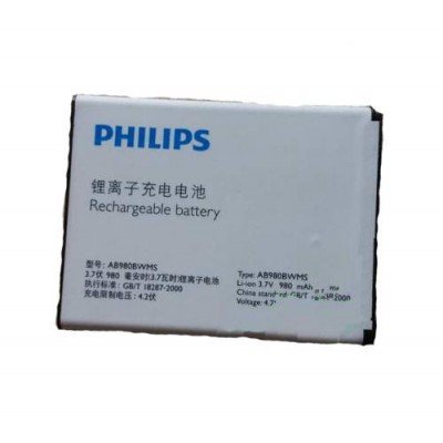 Аккумулятор Philips D613 батарея AB980BWMS 980 мАч