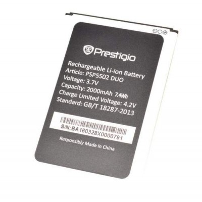 Батарея Prestigio 5502 Muze A5 / 3506 / 3507 / 3517 / 3527 аккумулятор PSP5502 оригинал 2000 мАч