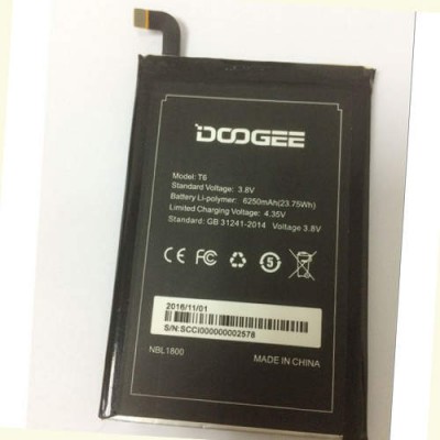 Батарея Doogee T6, T6 Pro 6250 мАч аккумулятор