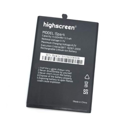 Аккумулятор Highscreen Spark батарея 1500 мАч оригинал