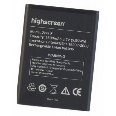 Аккумулятор Highscreen Zera F батарея оригинал 1600 мАч