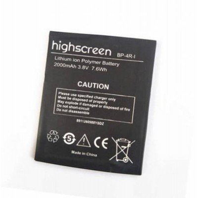 Аккумулятор Highscreen Omega Prime S батарея BP-4R-I оригинал 2000 мАч