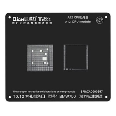 Трафареты для реболлинга CPU Qianli A12 (iPhone XS)