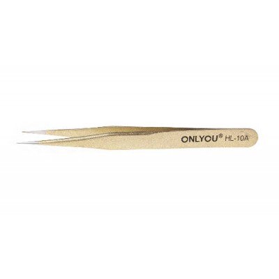 Пинцет ONLYOU HL-10A (прямой, нерж/сталь 302)