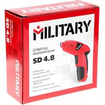 Отвертка аккумуляторная Military SD4.8