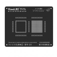 Трафареты для реболлинга CPU Qianli A7 (iPhone 5s) черный