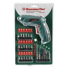Отвертка аккумуляторная Hammer Flex ACD3.6LE c набором бит