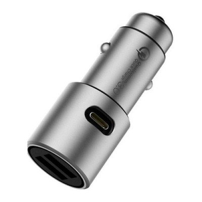 Автомобильная зарядка Xiaomi Mi Car Charger QC 3.0 (CZCDQ02ZM) серебро